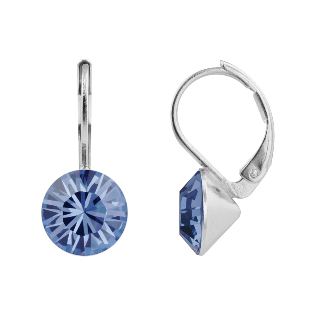 Ohrhänger Ledia mit Premium Crystal in Denim Blue