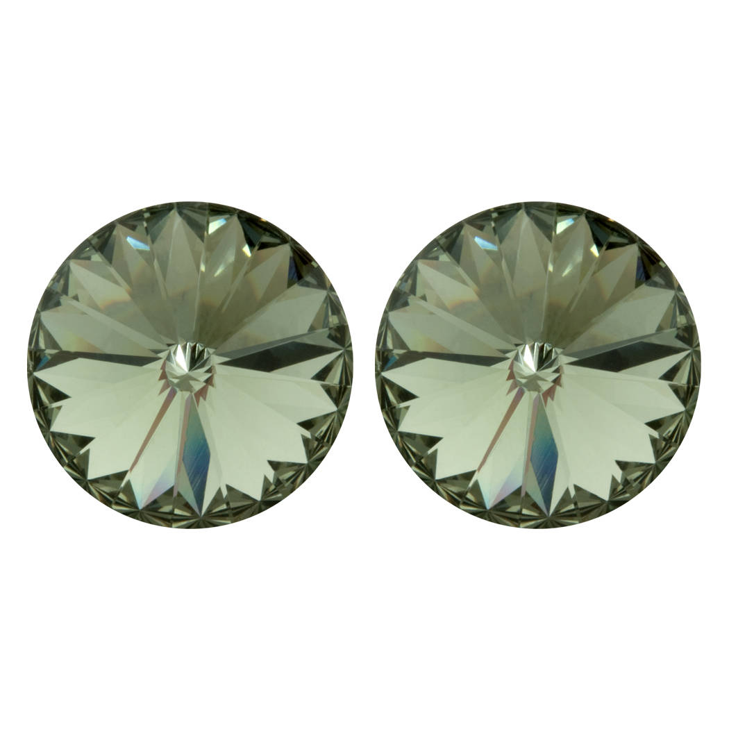 Ohrstecker Leander mit Premium Crystal in Black Diamond