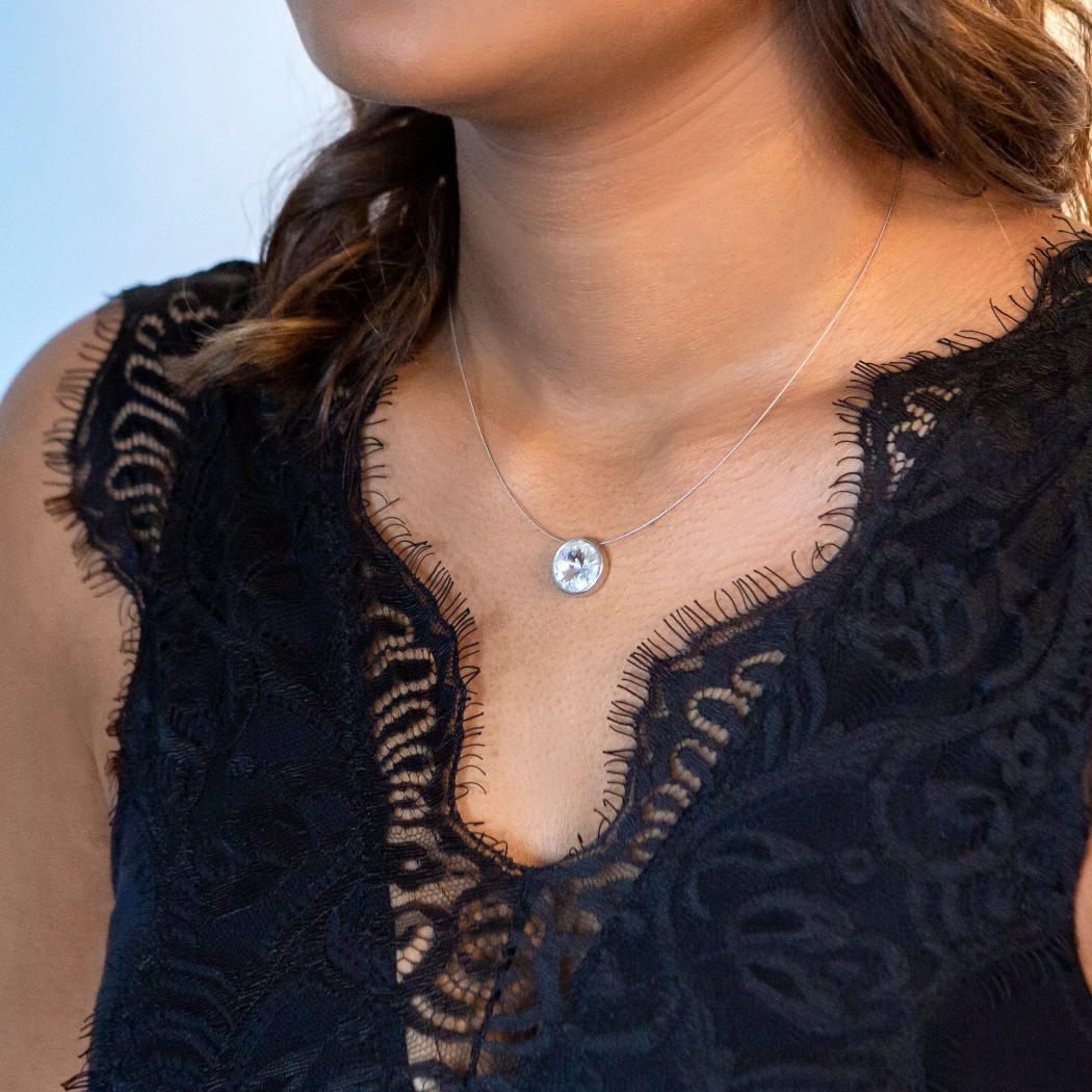 Collier Elegance  mit 8 mm Premium Crystal 