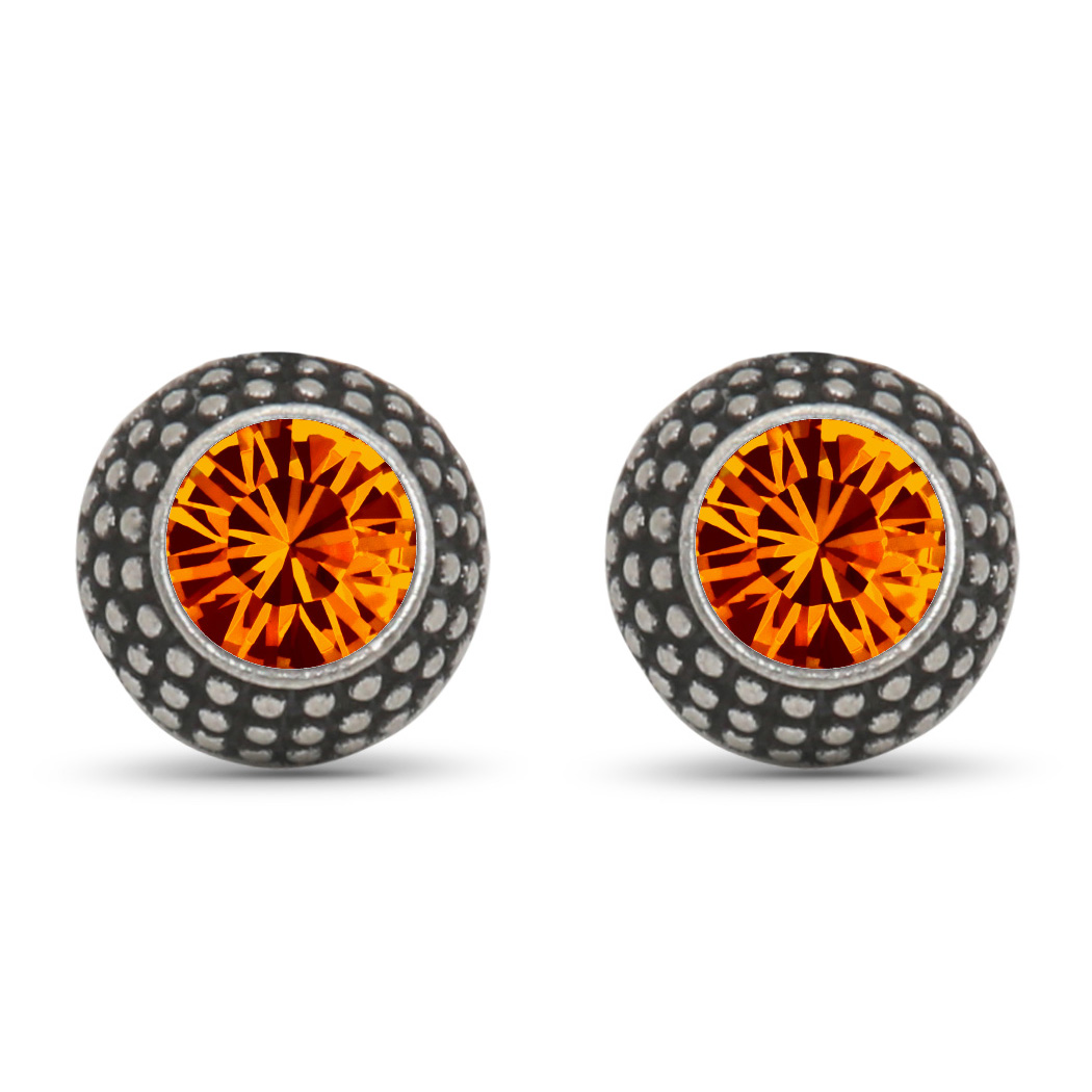 Ohrstecker Lea mit Premium Crystal in Topaz