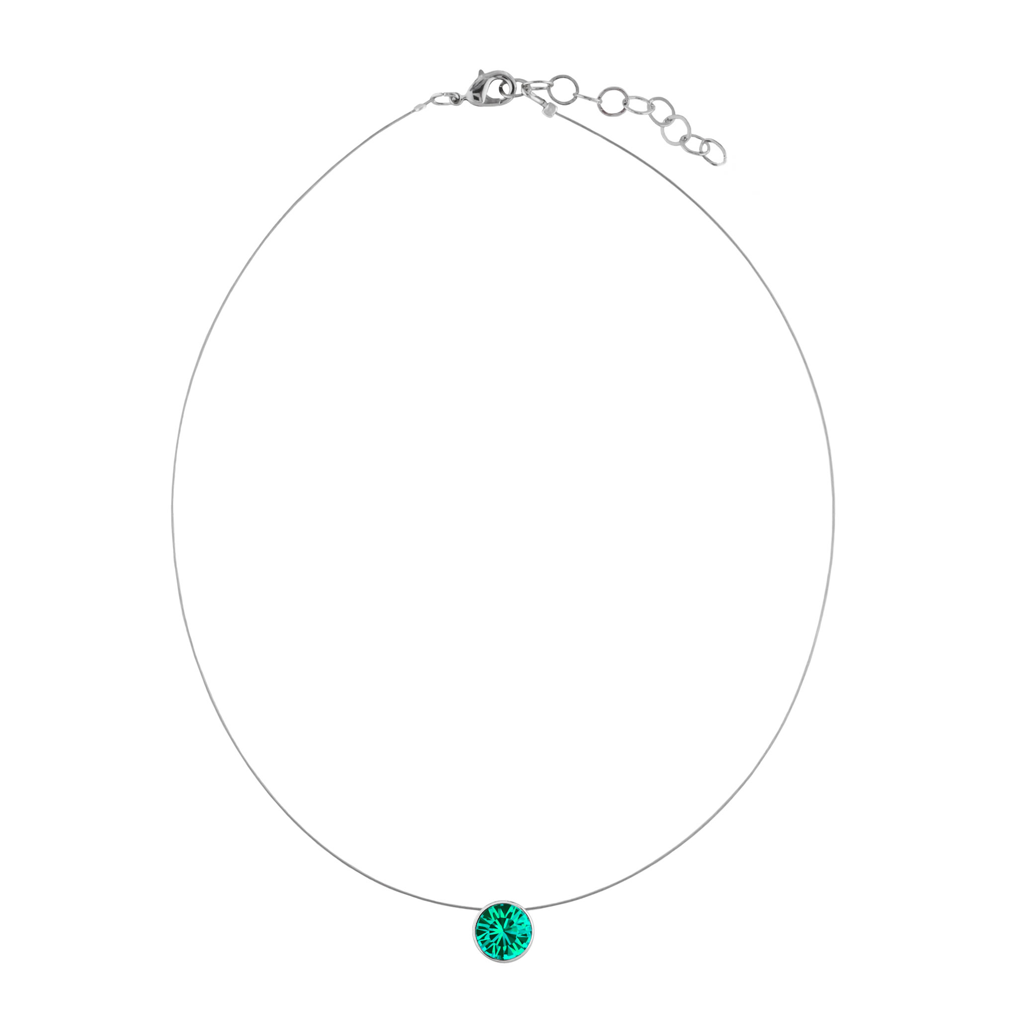 Collier Elegance  mit Premium Crystal in Blue Zircon