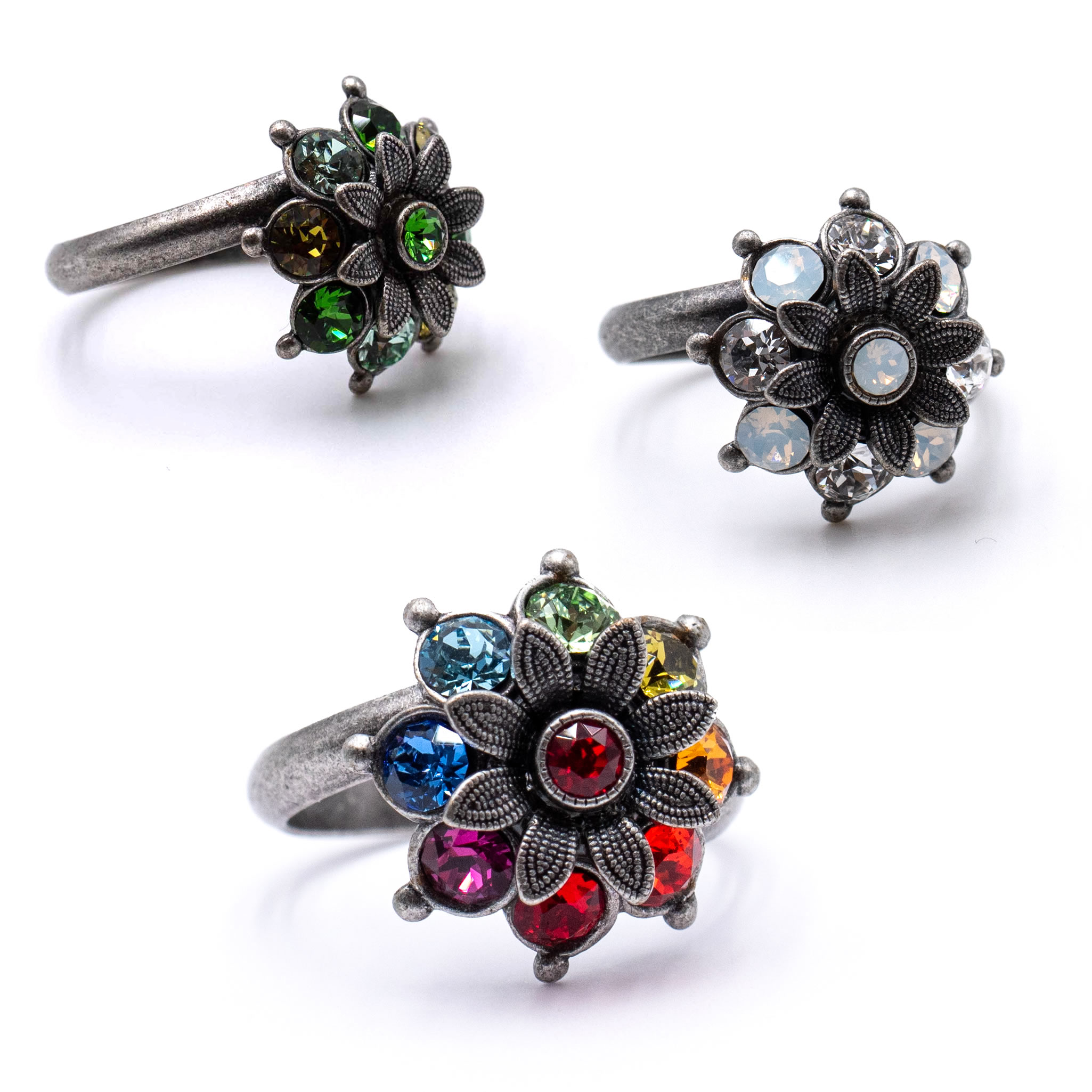 Ring Blüte Flavia mit Premium Crystal 