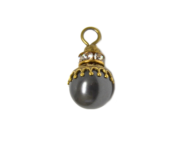 Kette Penelope mit Premium Crystal in Black Pearl